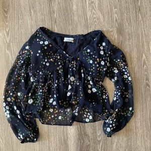 Floral urban outfitters top!